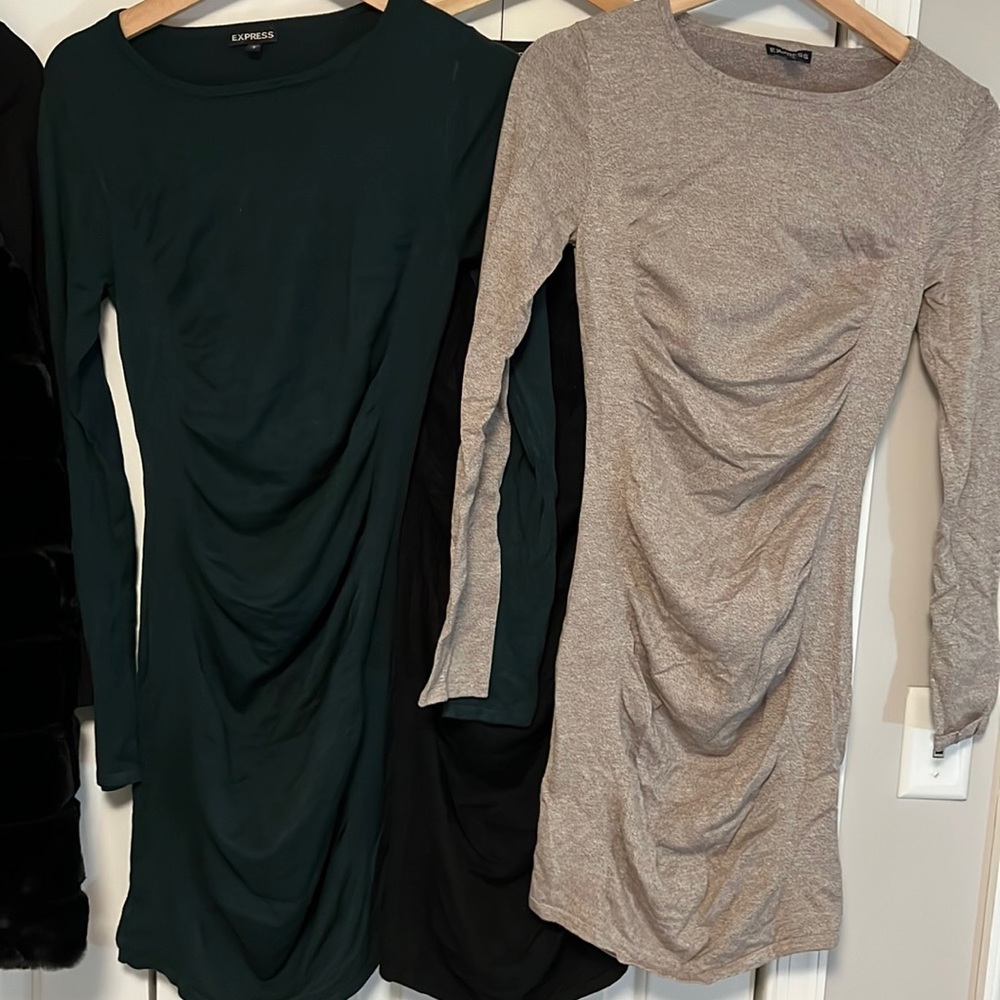3 express sweater dresses